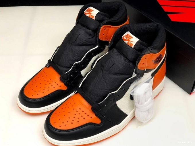 HYPE OG Retro 1 Air High Backboard555088-005 Jordan Shattered 0729